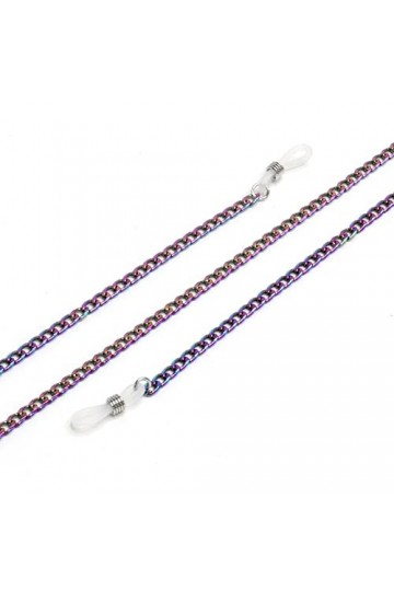 DITUDO Chaînes Lunettes Longe for Femmes Métal Coloré Masque Longe Mode Titulaire Chaînes Lunettes Cordon