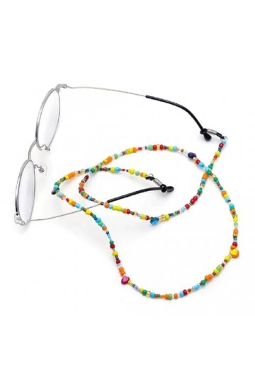 Sweden Chaîne de lunettes suspendue au cou for femmes, chaîne de perles, pendentif décoratif, lunettes avec chaîne