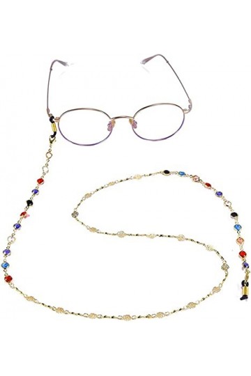 DSFEN Porte-Lunettes pour Femme chaîne perlée Sangle de Lecture Lunettes délicates pour Femme