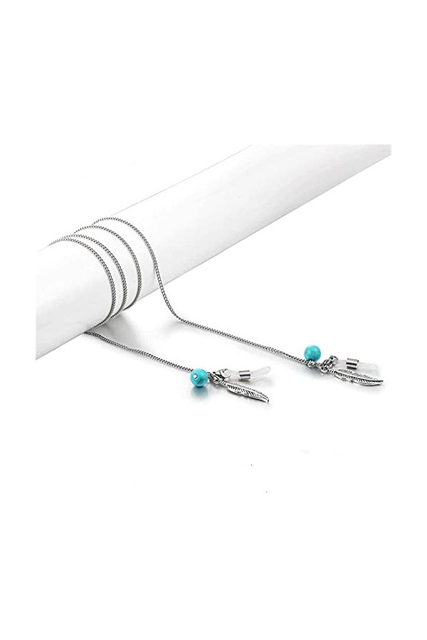 Chaînes de lunettes Chaîne de lunettes pour femmes Cordons de lunettes Sangle de cou Cordon Chaîne Argent Idéal pour la lectu