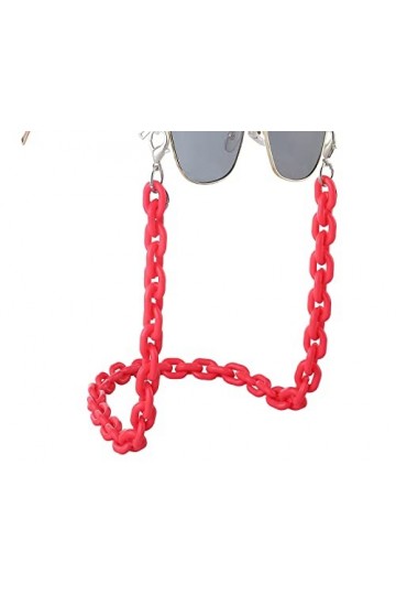 ARTSIM Chaînes de lunettes de lunettes for femmes Chaînes de masque colorées en acrylique Chaînes de support de lunettes de c