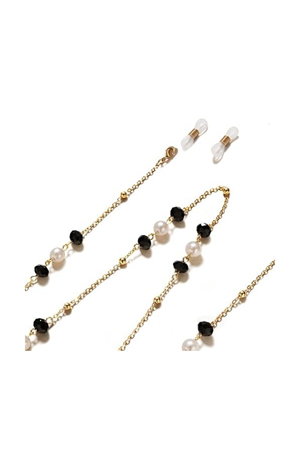 ARTSIM Chaînes lunettes lanière for femmes perles masque multifonction chaînes élégant cordon porte-lunettes chaînes