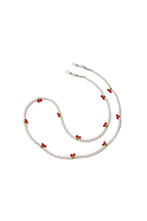 ARTSIM Chaînes de lunettes Longe de lunettes for femmes Doux Perlé Masque Lanière Porte-chaînes élégantes Cordon de lunettes 
