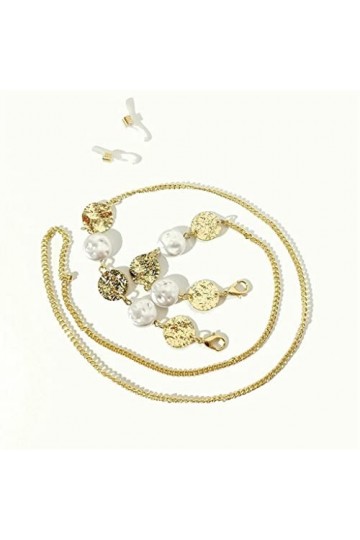chaîne de lunettes Perle Perles Lien Chaîne Lunettes de lunette Cintre Cinkalce Lunettes Lunettes Lunettes de soleil Sangle C