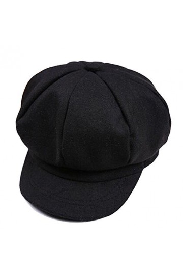 FSSTUD Chaud Hiver Dome Chapeau Beret Cap en Laine pour Bébé Garçon Enfant Noir