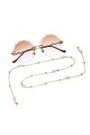HOUKAI Porte-chaîne de Lunettes pour Femmes Perle Perle Chaîne Lanière Lanyard Lunettes Sangle Lunettes de Soleil Cordes Casu