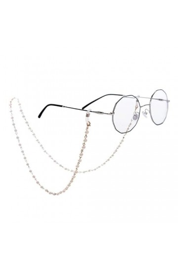 chaîne de lunettes Imitation perle chair de chaîne de chaîne de chaîne de chaîne for femmes élégantes lunettes de soleil port