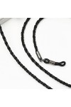ARTSIM Chaînes de lunettes de lunettes for femmes Chaînes anti-masque tressées noires Chaînes porte-lunettes élégantes