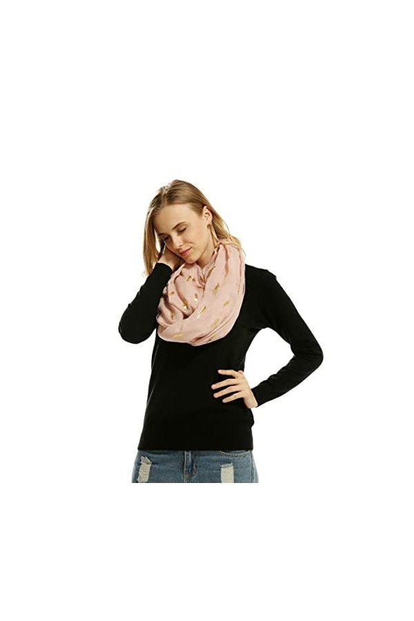 DEBAIJIA Écharpe Foulard Femmes Infinity Circle Multifonctionnel Wrap Respirant Confortable Mode Élégant Loisirs Toutes Saiso