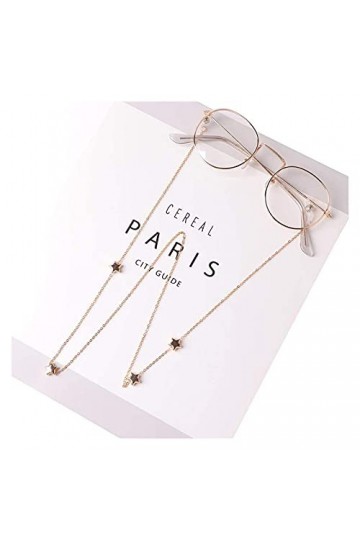 YANJ Mode Femmes Pendentif Chaînes De Lunettes Creux Star Lunettes De Soleil Lunettes De Lecture Chaîne Lunettes Cordon Titul
