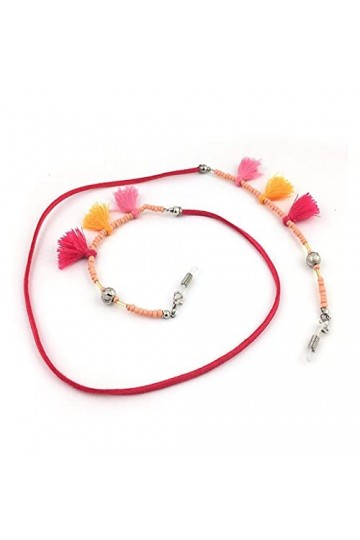 YANJ Mode 2 pcs Femmes Rétro Perles Glands Antidérapant Lunettes Lunettes De Soleil Spectacle Perles Chaîne Sangle Lunettes C