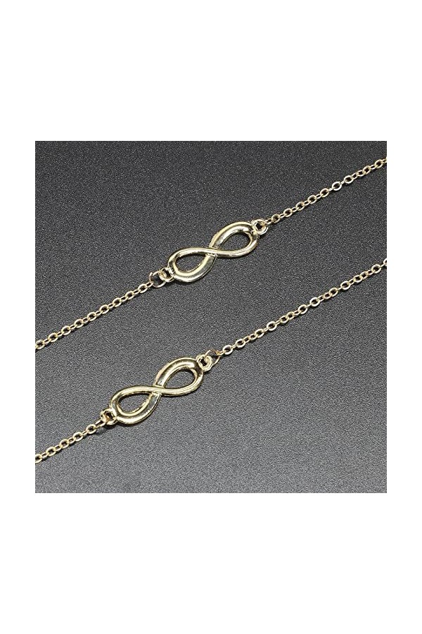 ARTSIM Chaînes de lunettes de vue for femmes collier en métal en métal Simple élégant cordon lunettes chaîne porte-chaîne