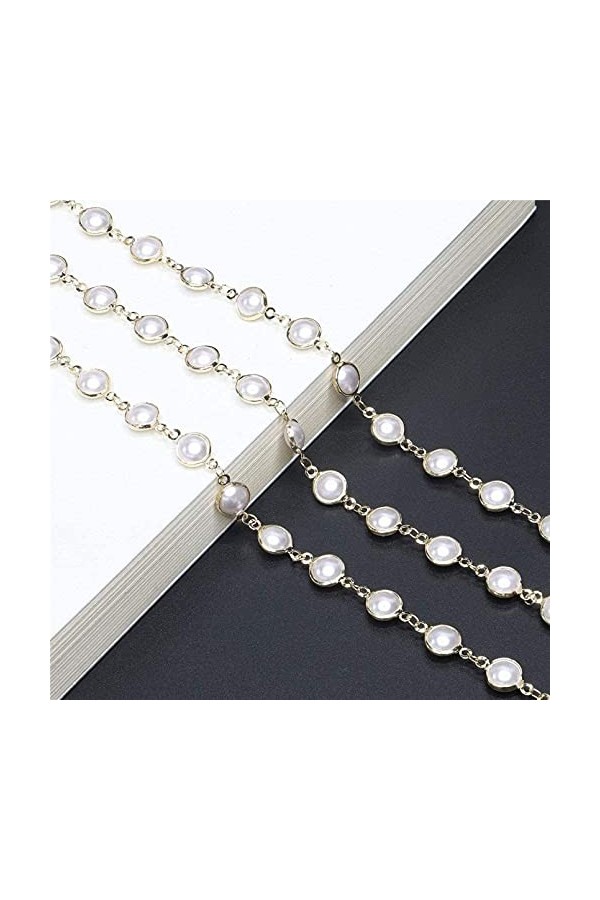 Chaîne de lunettes Chaîne de lunettes Chaîne de lunettes avec porte-lunettes de perles Sangles de lunettes Cordons de cou de 