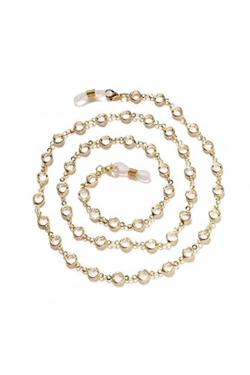 ARTSIM Chaînes de lunettes de lunettes for femmes Chaîne de cou en cristal coloré Simple Chaînes de support élégantes Chaînes