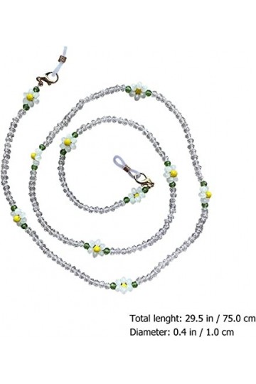 REVAHI 2/3 Pcs Lunettes Chaînes Longe Lunettes Chaîne Fleur Porte-Lunettes Sangle pour Femmes