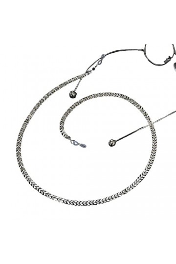 ARTSIM Chaînes Sangle de lunettes for femmes Fashion Eye Chain String Holder Lunettes Cordon Color : Silver, Size : 1 UK 