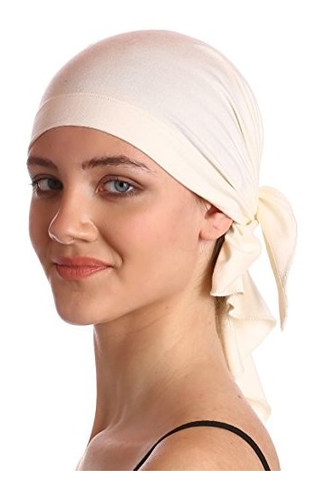 Deresina Headwear Plaine unisexe Bandana Crème 