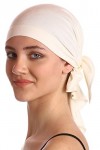 Deresina Headwear Plaine unisexe Bandana Crème 