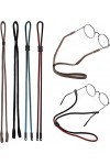 DSFEN Lot de 4 Sangles de Lunettes, Cordons de Lunettes réglables pour Lunettes, Cordon de Lunettes, chaîne de Lunettes, Cord