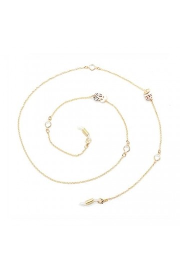 YANJ Mode Femmes Verre Chaîne Visage Chaîne Collier Sangle Antidérapant Porte-Lunettes Cordon Cou Lunettes De Soleil Sangle C