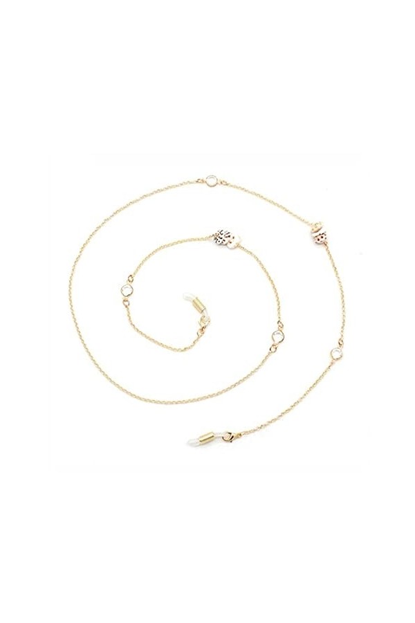 YANJ Mode Femmes Verre Chaîne Visage Chaîne Collier Sangle Antidérapant Porte-Lunettes Cordon Cou Lunettes De Soleil Sangle C