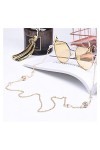 YANJ Mode 1 Pcs Chaîne De Cuivre Perles De Cristal Simulées Lunettes De Soleil Lanière Sangle Collier Chaîne De Lunettes en M