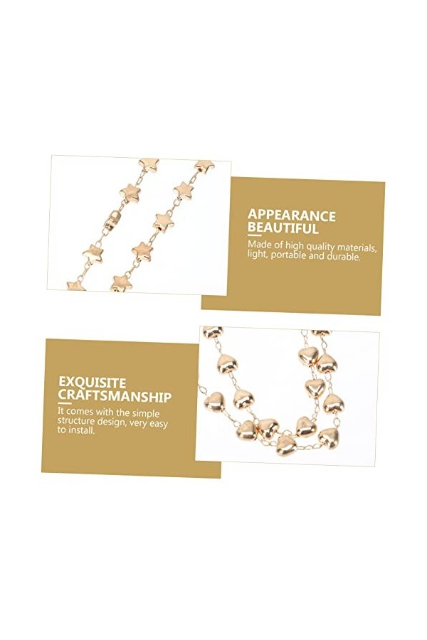 ABOOFAN 14 Pcs Chaîne Suspendue Coeur Collier Ras Du Cou Dames Harnais De Sécurité Lanière Porte-Lunettes Sangle Coeur Forme 