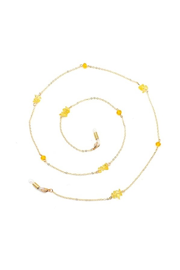 Chaîne De Lunettes Crystal vert irrégulier chaîne de chaîne de lunettes de lunettes de lunettes de lecture de lunettes lunett