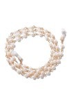 Chaîne à maillons perlés en perles dimitation Chaîne de lunettes pour femmes Porte-lunettes de soleil élégant Longes de lune