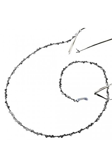 ARTSIM Chaînes de lunettes de cordon for femmes Chaînes de masque en forme de cœur en métal Chaînes de lunettes élégantes Cor