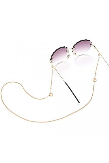 Chaînes de lunettes Chaîne de lunettes de lecture Chaîne double cercle en métal pour cordons de lunettes Lanyard Accessoires 