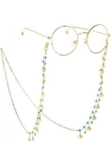 HaoLi Lunettes Chaîne Coquille Lunettes Chaîne Sangle Porte-Lunettes de Soleil Longe Collier Porte-Lunettes Lunettes de Solei