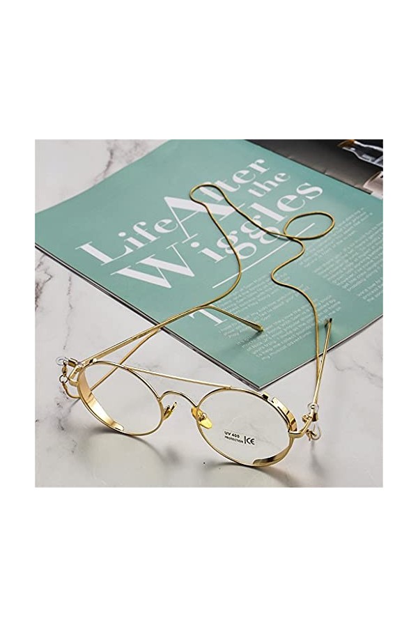 HOUKAI Métal Snake Chain Chaîne Lunettes de Soleil Chaînes Chaînes de cuivre Minimalistes Chaîne de cuivre Tenir Sangles Cord