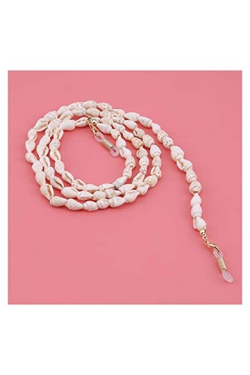 YANJ Mode Conch Shell Lunettes de Lecture Chaîne Lunettes de Soleil Lunettes Porte-Cordon Sangle de Cou Collier de Corde Cord