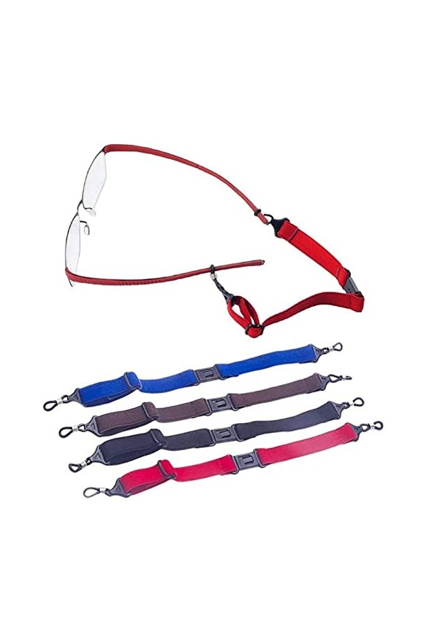 REVAHI 4 pièces Lunettes de Soleil chaîne Sangle de Lunettes Lunettes de Lecture Lunettes de retenue Porte-Lunettes Cordon de
