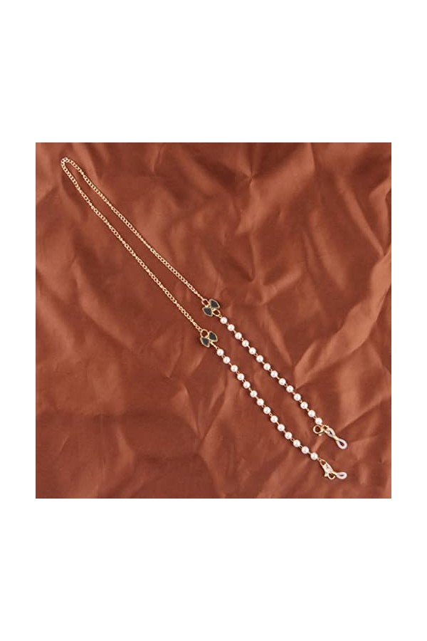 JAHH Chaîne De Lunettes Perles Sunglasses Chaînes for Femmes Charmes en Métal Lunettes Lanyard Collier Lunettes Porte-Lunette