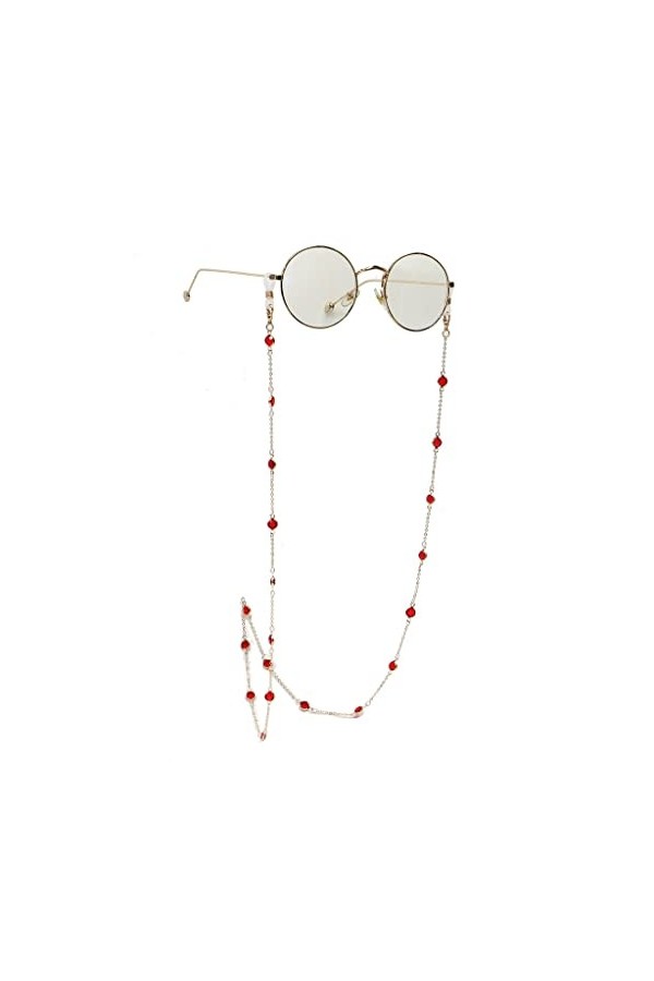 Chaîne de lunettes en cristal faite à la main Lunettes de mode personnalisées Corde Longe Lunettes Accessoires Embouchure Cor
