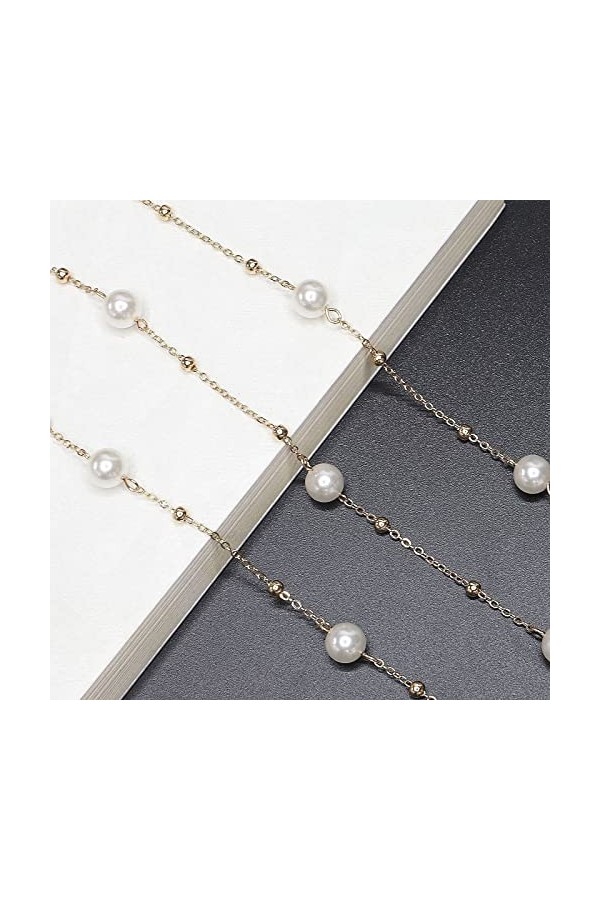 ARTSIM Chaînes de lunettes Sangle de lunettes for femmes Chaînes porte-lunettes élégantes Sangles de lunettes de soleil