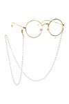 ARTSIM Chaînes de lunettes de lunettes for femmes mode sangles de lunettes de soleil chaînes de porte-lunettes Color : Gold,
