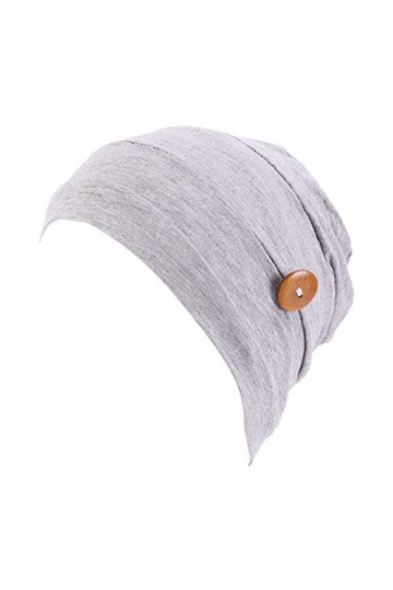 VALICLUD Bouton Turbans pour Le Cancer Bonnet Slouchy à Volants Bandeau foulard chimio Casquette tête de mort en modal et cot