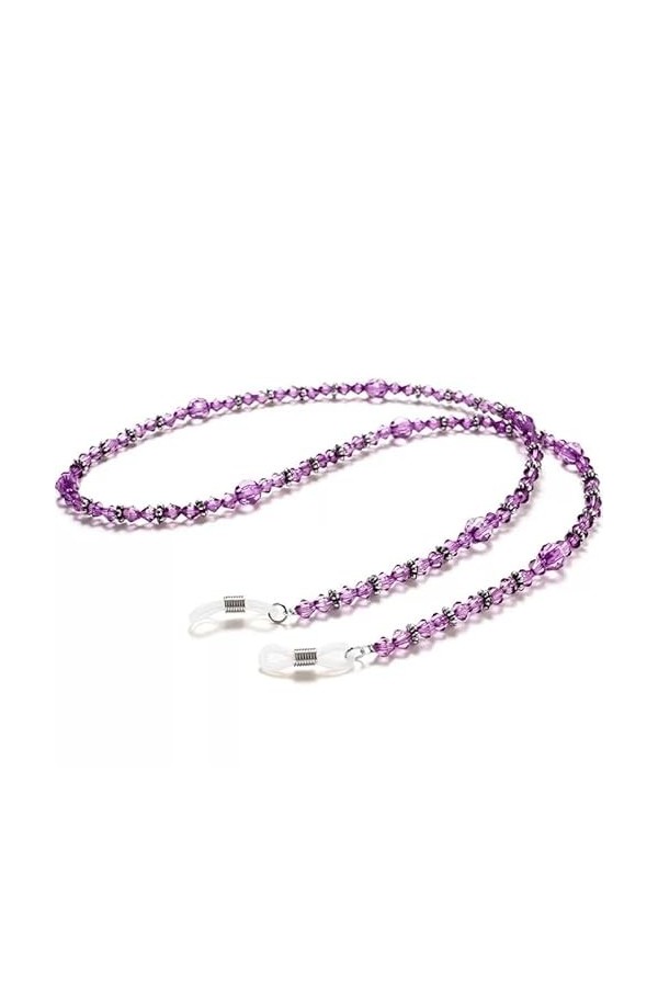 Sweden Chaîne de Lunettes perlées, Lunettes de Soleil en Corde, Cou Suspendu for éviter Les Chutes Violettes