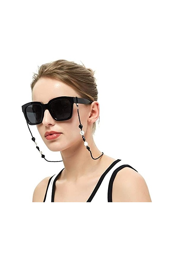 Chaînes de lunettes Cordon de cou Chaîne antidérapante 70cm Lunettes de soleil à la mode pour femmes Sangle de lunettes idéal