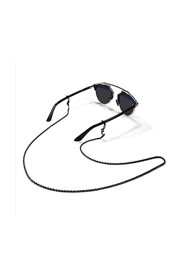 HAOLI Support de chaîne de Lunettes pour chaîne torsadée Lanière en métal Sangle de Lunettes Cordons de Lunettes de Soleil Ac