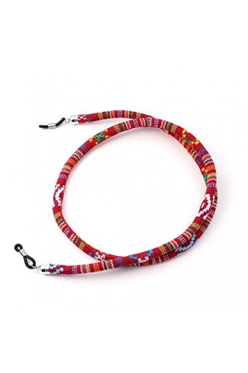 YANJ Mode 5 pcs Lunettes De Soleil Coton Cou Chaîne Cordon Sangle De Retenue Lunettes Porte-Lonnière Haut de Gamme Ethnique C