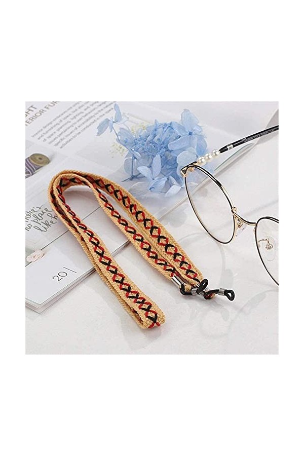 Lunettes Chaînes Rétro Suspendus Cou Lunettes Lanyard Femmes Chaîne De Lunettes De Soleil Pour Voyage Idéal Pour La Lecture D