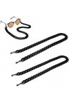 DSFEN 2PCS Porte-chaîne de Lunettes Lecture Cordons de Verre Lanière Alliage Chaîne de retenue de Lunettes Chaîne de Collier 