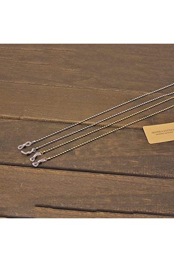 DSFEN 2 pièces chaîne de Lunettes Lunettes de Soleil Porte-Sangle Lecture Cordons de Verre lanière Collier de Perles chaîne e