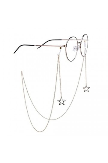 Lunettes Chaînes Hollow Star Lunettes De Soleil Lunettes De Lecture Chaîne Lunettes Porte-Cartes Sangle De Cou Corde Mode Fem