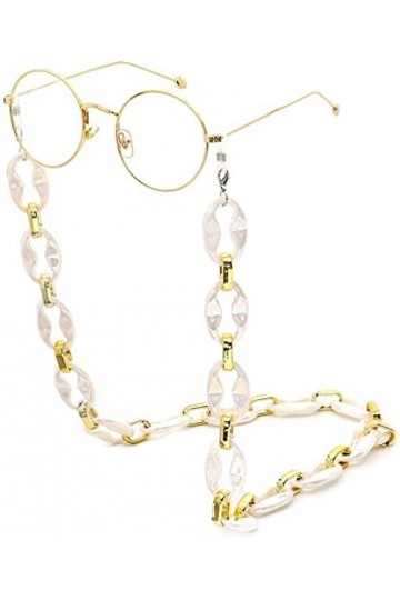 HAOLI Chaîne de Lunettes Lunettes Anti-perdues Chaîne de Lunettes même pour décorer Vos Lunettes de Lecture et Lunettes de So