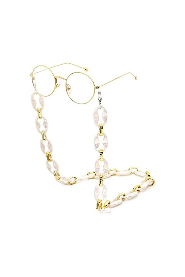 HAOLI Chaîne de Lunettes Lunettes Anti-perdues Chaîne de Lunettes même pour décorer Vos Lunettes de Lecture et Lunettes de So